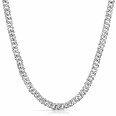 6mm 925 Sterling Silver Lab Made Iced 