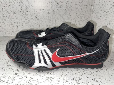 Nike Zoom Rival D Plus III 2006 Running Spikes Shoe Black/Silver/Red Men's 10