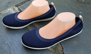 clarks navy flats