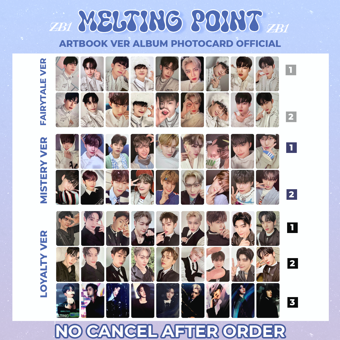 OnlyOneOf melting man トレカ ギュビン Sung Han Bin Official Photocard Zerobaseone Melting Point ZB1