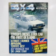 4X4 Australia Magazine March 1987 #38 Toyota Diesel Xtra Cab Jeep Wrangler Test
