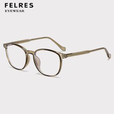 Unisex TR90 Round Retro Eyeglasses Anti Blue Light Clear Lens Glasses Frames Hot