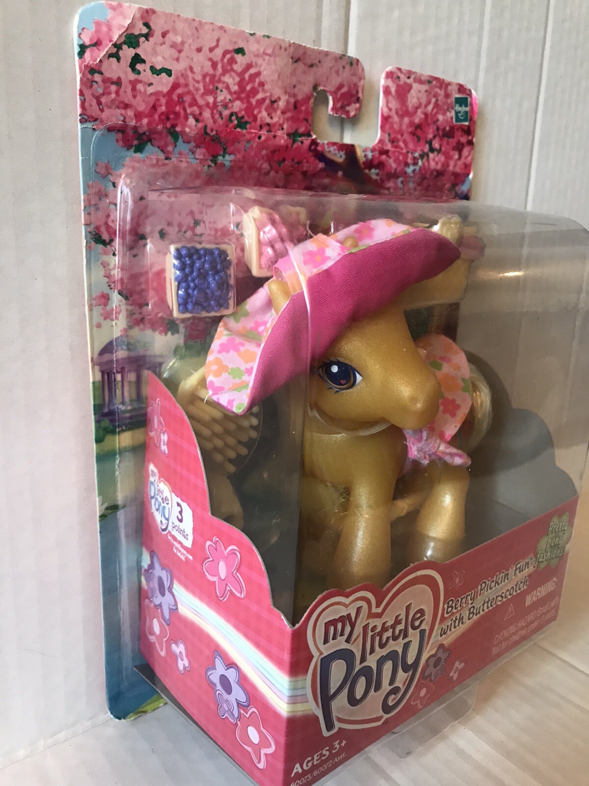 My Little Pony Butterscotch Berry Pickin' Fun 2003 nuovo scatola sigillata #4