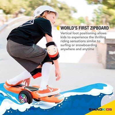 Swagtron Zipboard Electric LED Hoverboard Skateboard Bluetooth