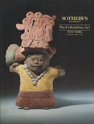 SOTHEBY'S PRE-COLUMBIAN PERU MAYA MASK GOLD TEXTILES ART Auction Catalog 1991