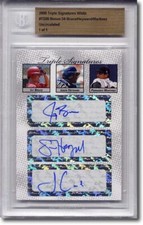 JAY BRUCE * JASON HEYWARD * Fernando Martinez Autograph Rookie Auto BGS 1/1
