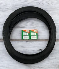 20" Stingray Slick & 20" Bike Brick TIRES BLACK Vintage Schwinn S7 & S2 Bicycle.