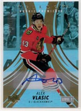 2022 2022-23 Upper Deck Trilogy Gold Rookie Auto 123 Alex Vlasic 103/449 Chicago