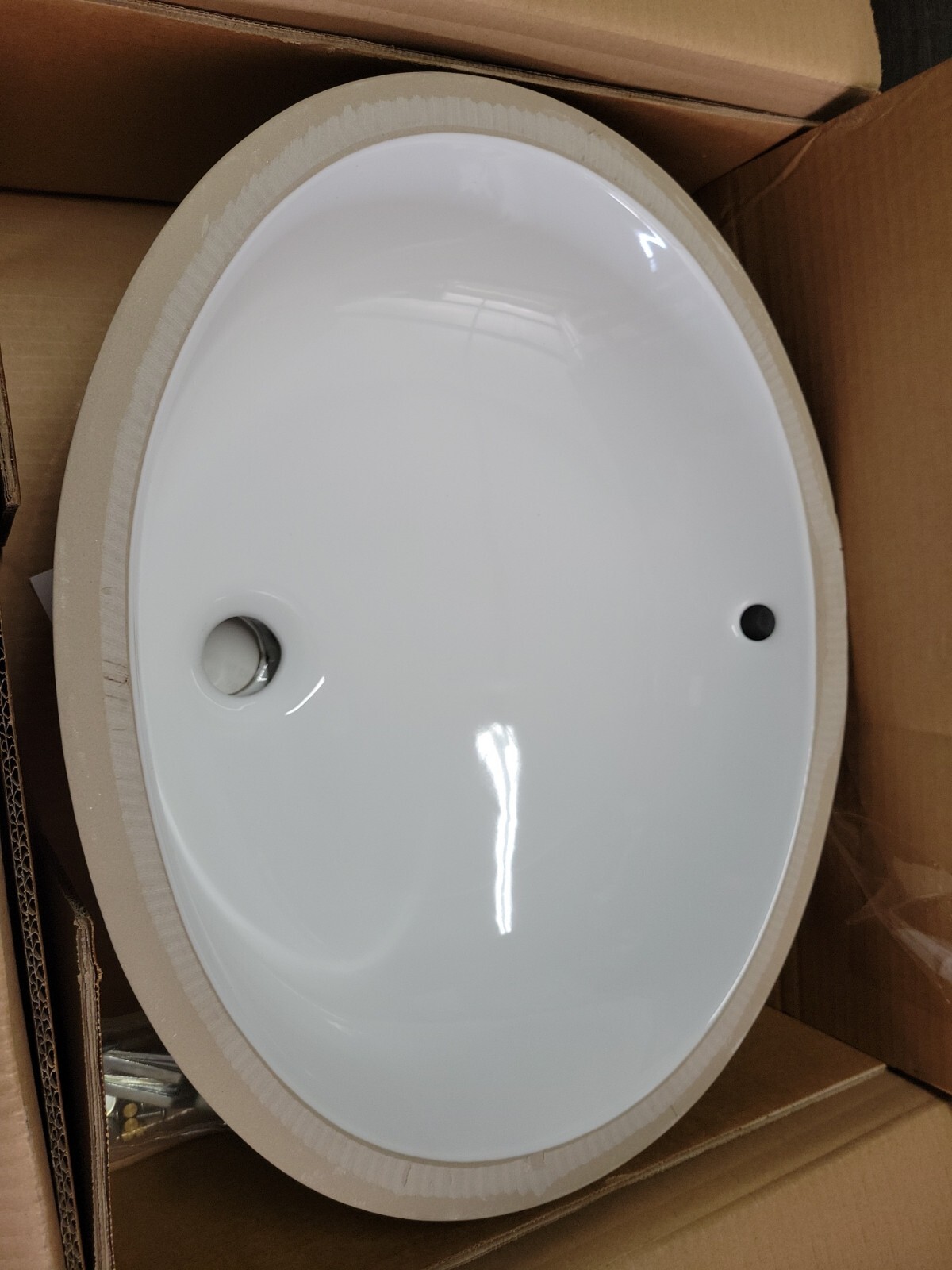 Glacier Bay Oval Undermount Bathroom Sink in White for sale online eBay