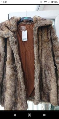 fur jacket size 18