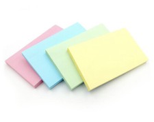 Sticky Post It Notes Removable Pastel 100 to 5600 Sheets Colour Memo Pad76x127mm