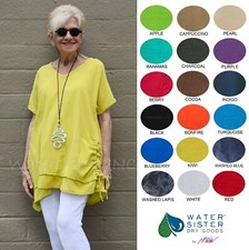 WATERSISTER Cotton Gauze RIO Ruched TUNIC 1 M/L 2 L/XL 3 1X/2X oh my COLORS
