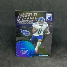 2021 Panini Donruss Elite Football AJ Brown 347/349 Full Throttle Silver A.J.