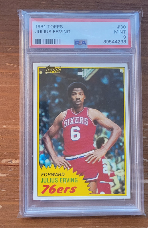 1981 Topps #30 Julius Erving PSA 9 Philadelphia 76ers (H)
