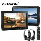 1 Pair 11.6" IPS Screen Car Headrest Monitor Multi-Media HMDI USB + 2x Headsets