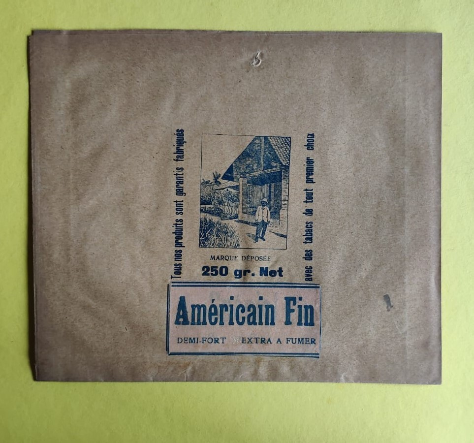 Antigua bolsa de tabaco - 250 gramos - Américain Fin - Demi-Fort Extra a Fumer