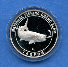 North American Fishing Club Tarpon .999 Fine Silver Proof 1oz Ntl Grand Slam