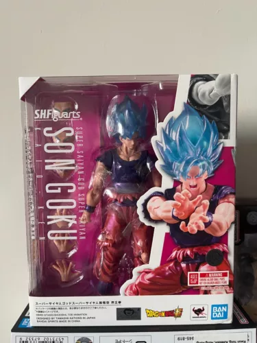 Bandai S.H.Figuarts Dragon Ball Super Saiyan God Son Goku Kaio-Ken -V-Jump 30th~