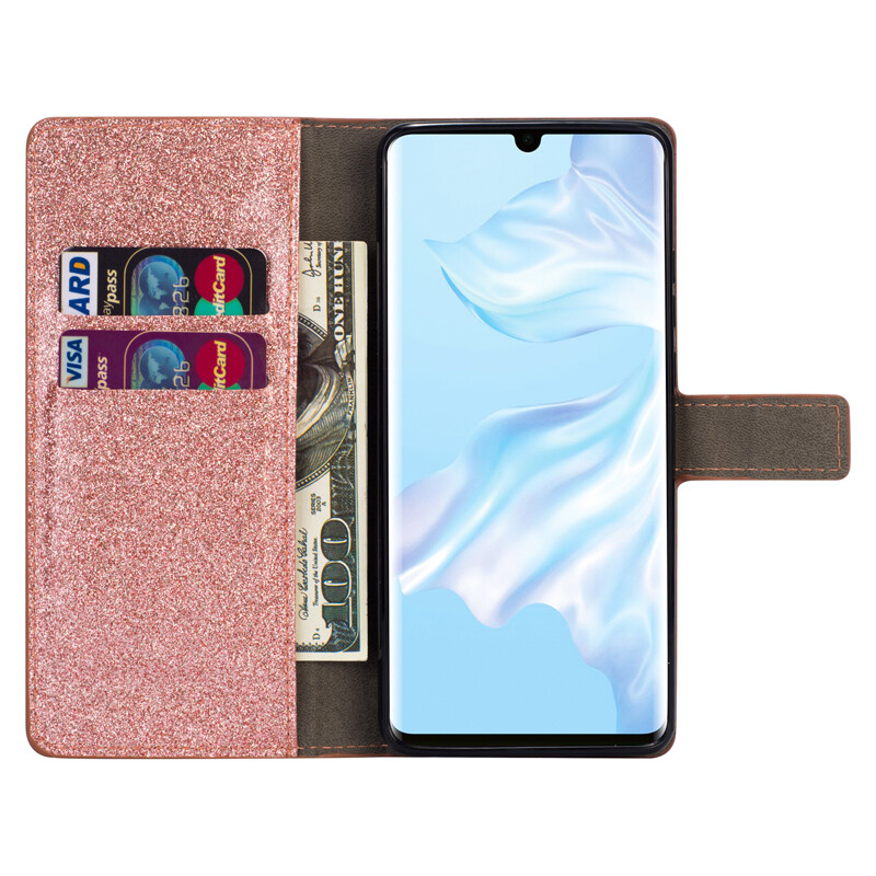 For Samsung A13 A23 A33 A53 Diamond Heart Wallet Case Women's Glitter Flip Cover - Picture 7 of 20