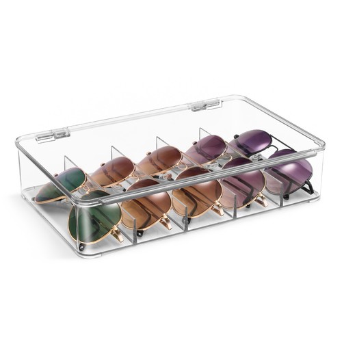 Sorbus Sunglasses Organizer - Stackable Eyeglass Case Storage Organizer Display - Picture 17 of 41