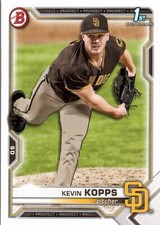 2021 Bowman Draft #BD-7 Kevin Kopps  San Diego Padres FREE SHIP