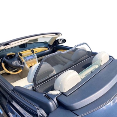 WINDSCHOTT PASSEND FÜR LEXUS SC 430 CABRIO 2001-2010 SPIEGEL DESIGN SCHWARZ