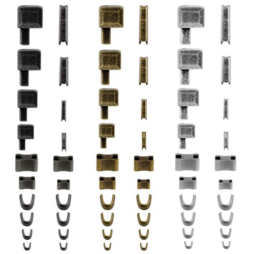60Pcs Zip Repair Kit #3#5#8#10 Zipper Latch Slider Retainer Insertion Pins UK - Picture 2 of 6