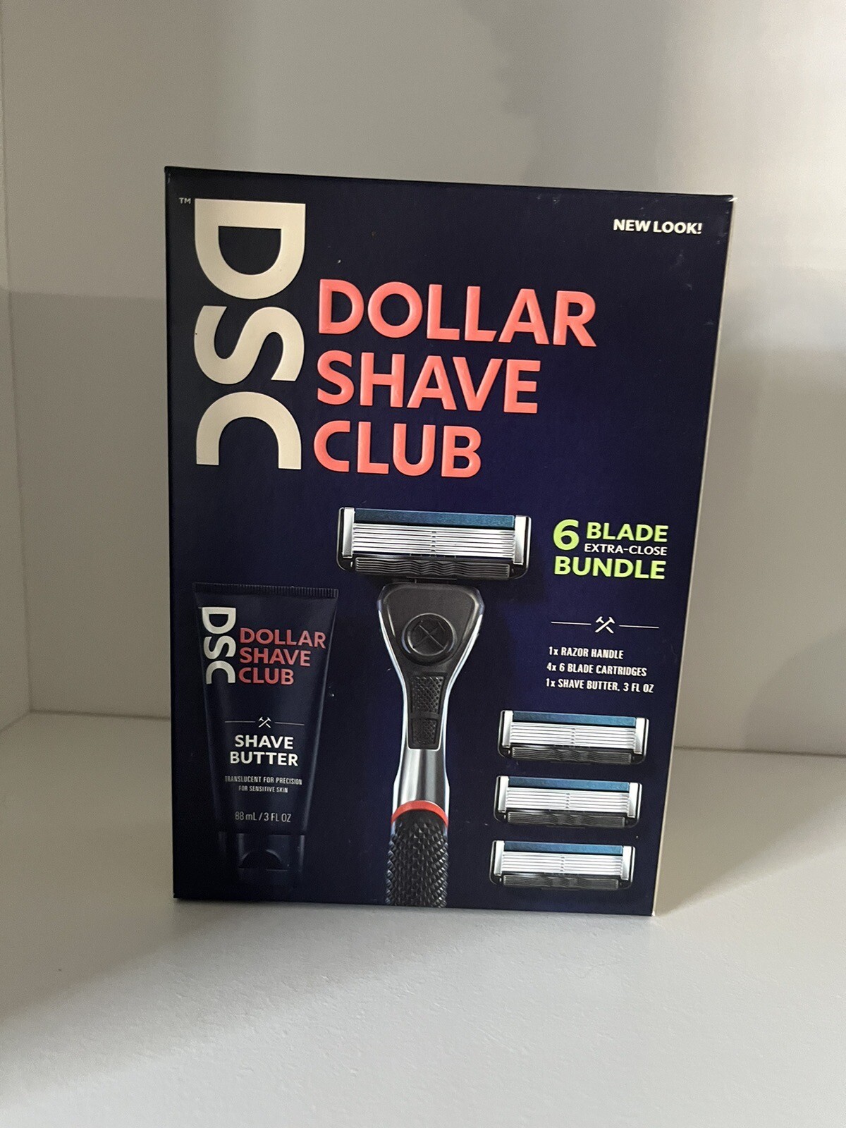 Dollar Shave Club 6 Blade Razor Bundle with Shave Butter 1 Handle 4 ...