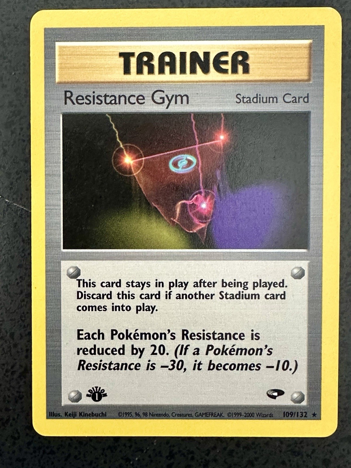 Resistance Gym 109/132 - 1st Edition Gym Challenge -Rare - 2000 WOTC - LP