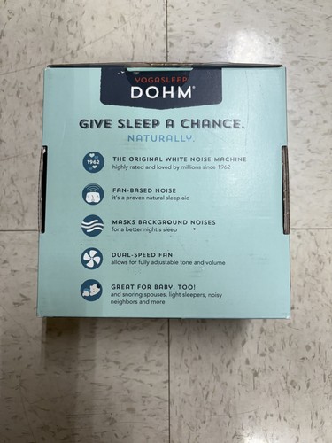 2 OB Yogasleep Dohm Classic White Noise Machine Fan-Based Dual Speed Sleep Aid - Picture 3 of 6
