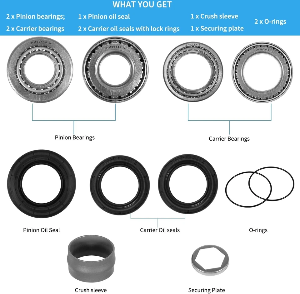 Kit de reconstrucción diferencial 188 rodamiento diferencial para BMW E30 E36 E28 E34 E23 E32 Z1 Z3 Foto 3 de 4