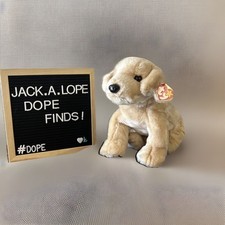 VGUC-12  1999 Ty Plush Beanie Buddy - Fetch Dog Golden Retriever