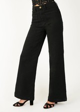 Joyfolie Avina Denim Black Women's Jeans Size 33 Slim Fit Casual Pants