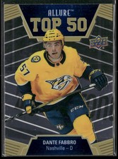2019-20 Upper Deck Allure #T50-23 Dante Fabbro Nashville Predators Top 50 Card