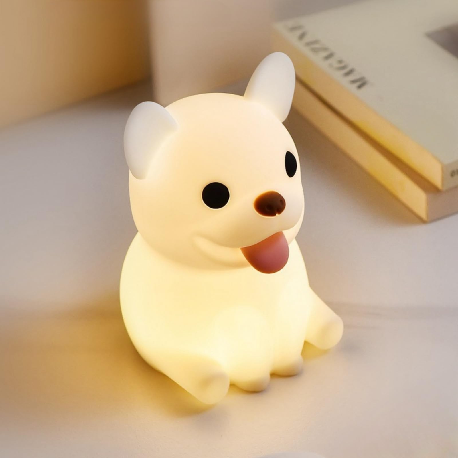 Veilleuse canard dimmable en silicone avec minuterie automatique pour bébé