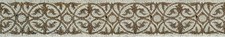 Floral Mosaic Border Tile: Geometric Marble Wall Decor 8"x40" 