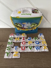 Leapfrog Letter Factory Talking Phonics Bucket 23 Letters Carry Case Tested 2012