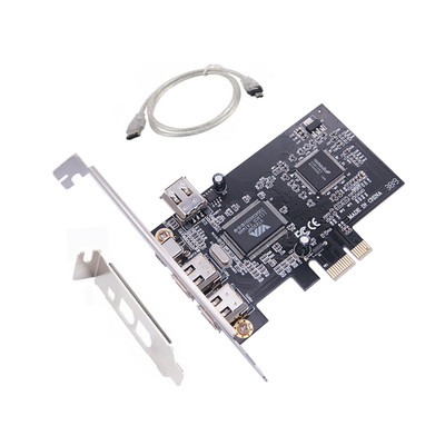 PCIE FireWire Card, PCI Ex1 to External IEEE 1394 Adapter Controller 4 Ports