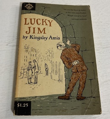 Lucky Jim  A Novel By Kingsley Amis Vtg Paperback Book 1962 Compass Books