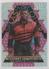 2022 Goodwin Champions Splash of Color Platinum Pink Traxx Ken Griffey Jr 5on