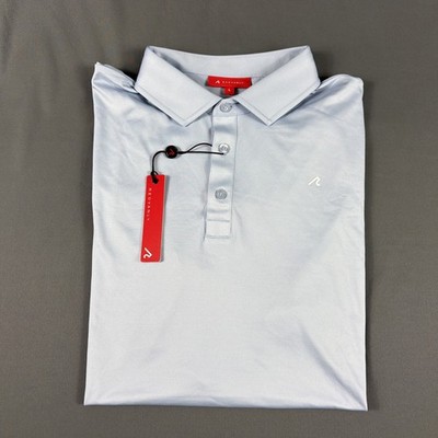 Redvanly Golf Shirt Polo Sleeve Logo Alpine Large Blue Lavender NWT MSRP $110