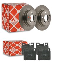 Febi Bremsscheiben Ø278mm + Bremsbeläge Hinten passend für Mercedes Benz SL R129