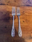 Vintage Lily of the Valley by Gorham Sterling Silver Forks - 2 pc - 3.1 oz