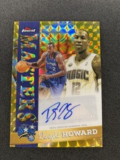 2025-26 Topps Finest Dwight Howard Masters Auto Gold Geometric Refractor /50