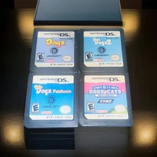 Dogz, Pet Dogz 2, Dogz Fashion & Paws claws dogs Cats Nintendo DS Game Lot of 4