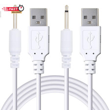 2 Pack 2.7Ft USB to DC 2.5Mm Fast Charger Cable, Replacement Charging Cord Adapt
