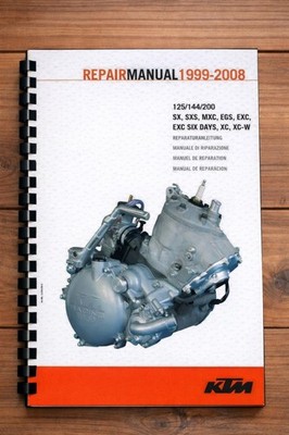 KTM 1998 TO 2008 ENGINE REPAIR 125 144 200 SX SXS MXC EGS EXC SIX DAYS XC XC-W 