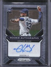 2021 Panini Prizm #RA-CJ Cristian Javier Rookie Autographs