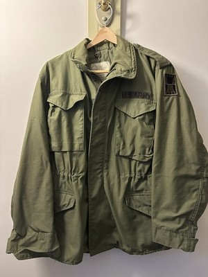 VTG 60's-70's US Army M65 OG-107 Field Jacket Olive Green Vietnam
