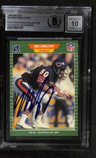Mike Singletary Signed 1989 Pro Set Chicago Bears Card BAS Auto 10